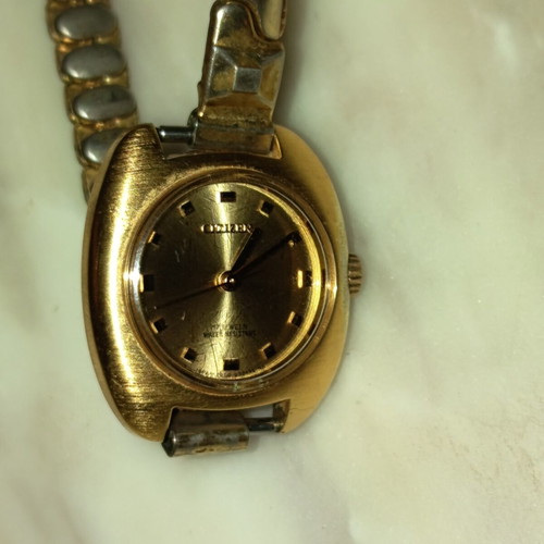 Citizen automatic watch like new, gold, 17 jewel