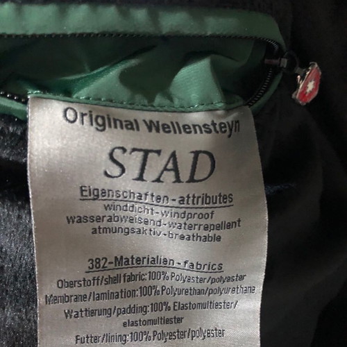 Wellensteyn men's jacket green new, size S