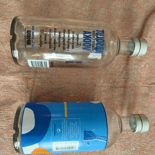 Absolut Vodka 700ml bottles like new, collectible, set of 2