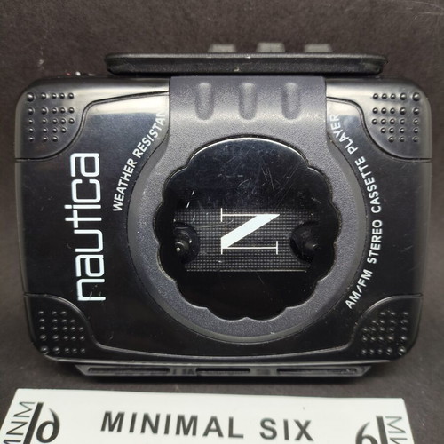 Nautica HCG98 retro walkman cassette player used, weather resistant