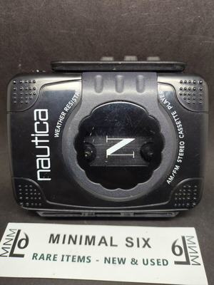 Nautica HCG98 retro walkman cassette player used, weather resistant