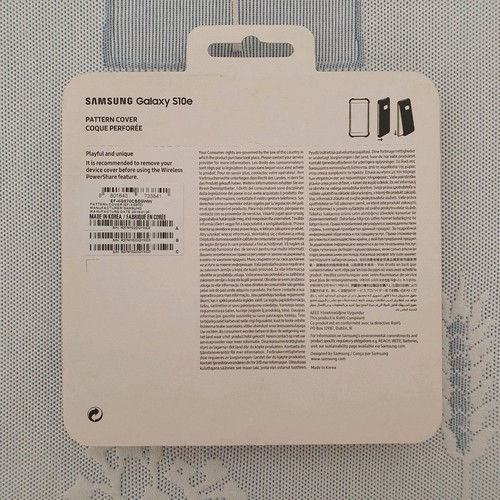 Samsung Galaxy S10e Pattern Cover phone cases, pack of 2, new