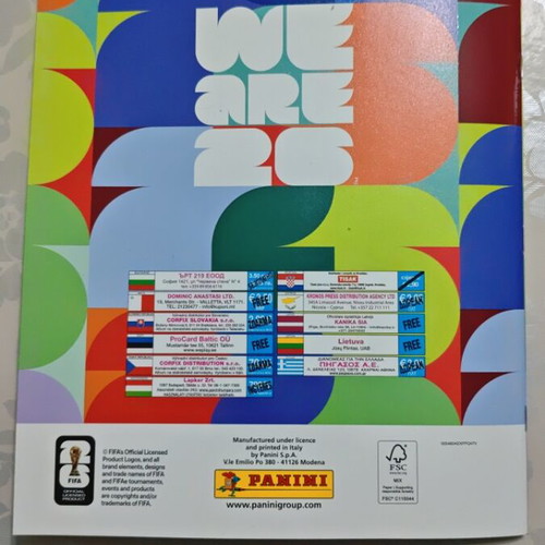 Panini 2026 World Cup sticker album new with 6 bonus stickers