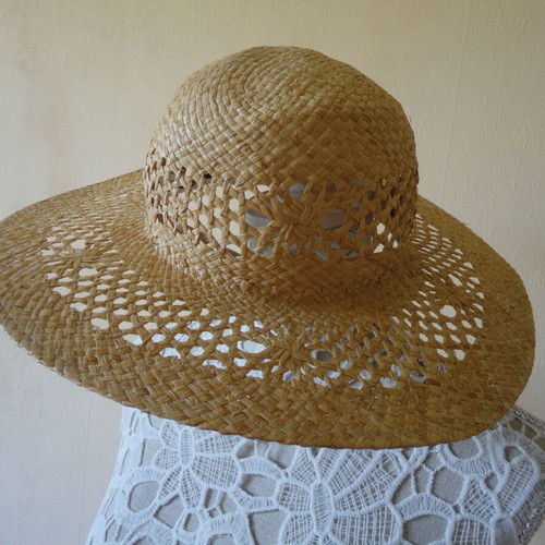 Comma women's straw hat like new, beige
