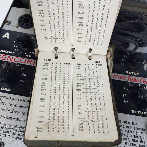 Sencore Mighty Mite TC109 tube tester used with original manual