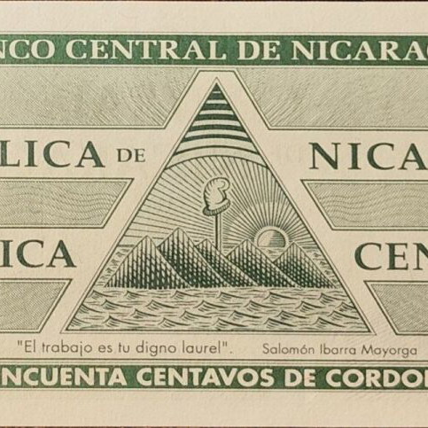 Nicaragua ½ Cordoba banknote like new 1991