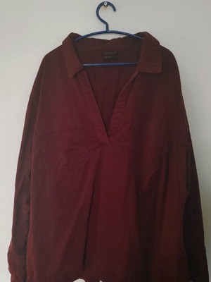 ASOS Polo Shirt Tunic Like New, Bordeaux, Size XL
