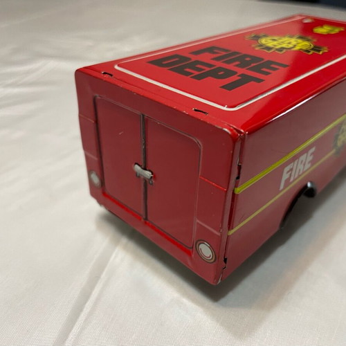 Japanese Tin Fire Truck Toy Like New