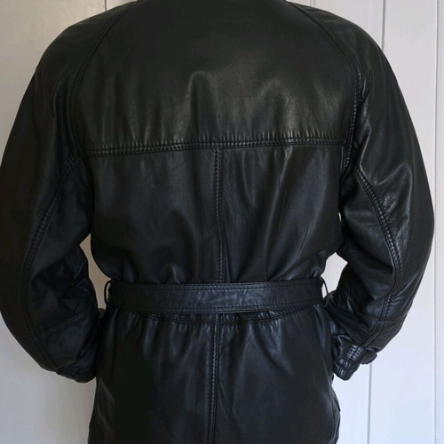 Leather jacket unisex medium like new, vintage, black