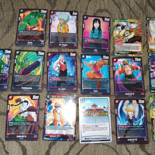DragonBall 16 cards used