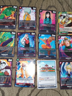 DragonBall 16 cards used