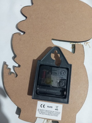Wall clock dinosaur, non-working mechanism