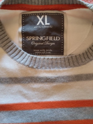 Springfield striped sweater XL like new, multicolor