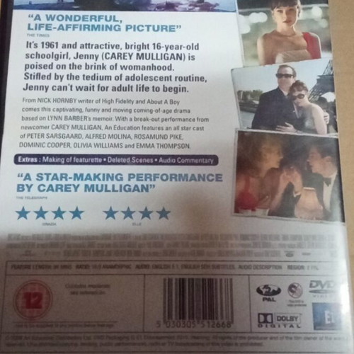 An Education DVD σαν καινούργιο με αγγλικούς υπότιτλους