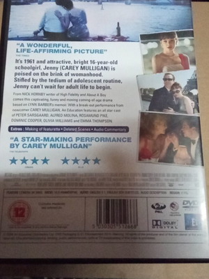 An Education DVD σαν καινούργιο με αγγλικούς υπότιτλους