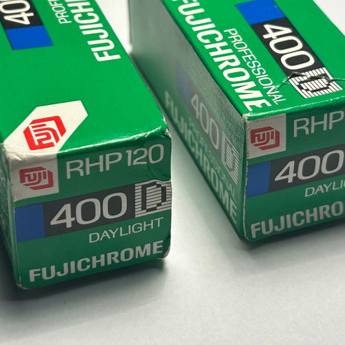Fuji Chrome Professional 400D RHP 120 Film new, set of 2