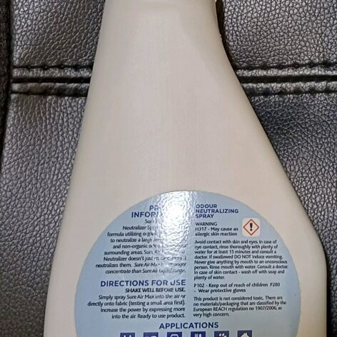 SureAir Odour Neutralizer spray 500ml new, cotton fresh