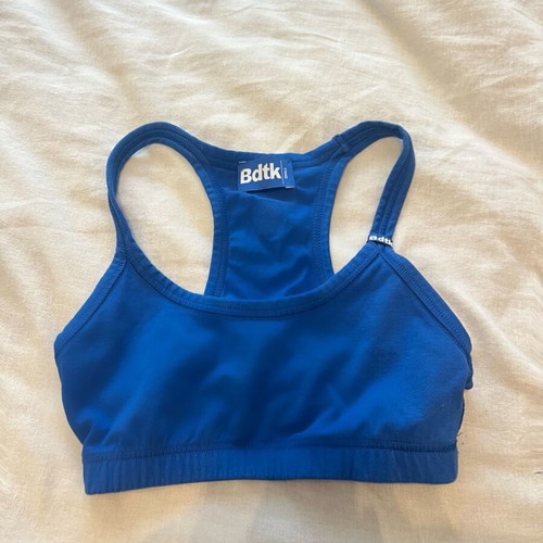 Bdtk sports bra like new, blue, size S
