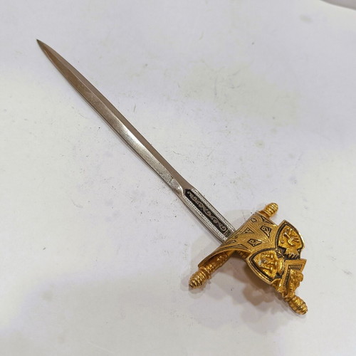 Vintage Collectible Toledo Rapier Letter Opener Made in Spain 16cm