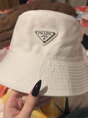 Prada Bucket Hat Re-Nylon new, size M, white