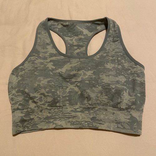 M/L - Camo sports bra , αθλητικό σουτιέν τοπ