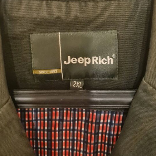 Jackets like new, sizes L and XL, green, fabric