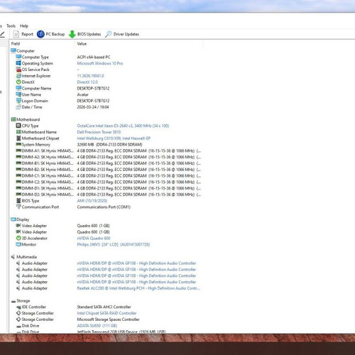 Dell Precision Tower 5810 workstation like new, Socket LGA2011