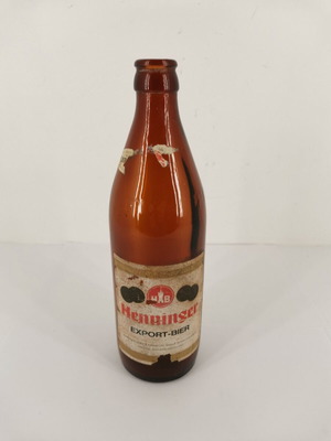 Henninger glass beer bottle used
