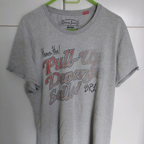 Devergo Jeans Co. men's grey t-shirt XXL like new, vintage style