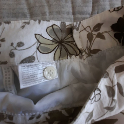 Vintage Canda C&A skirt No52 used, white and brown