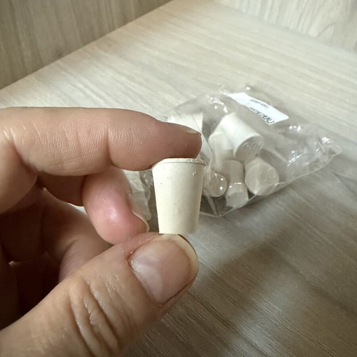 Rubber conical stoppers, pack of 9