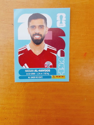 Hasan Al-Havdos World Cup Panini sticker 2026 Qatar