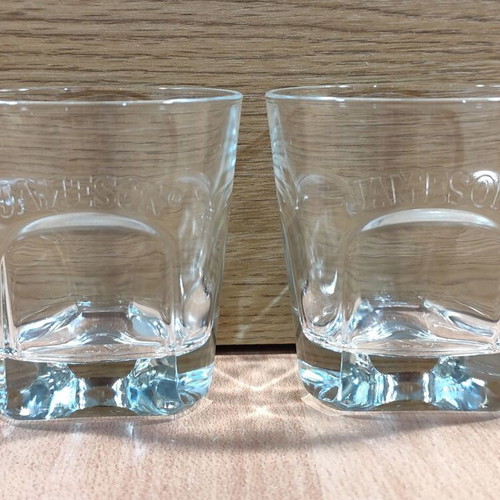 Jameson Irish Whiskey set of two promotional glasses used