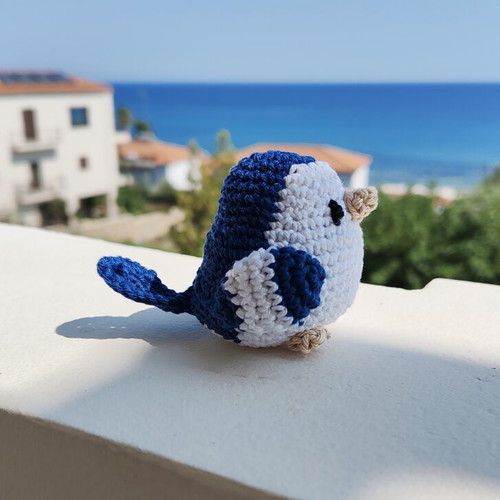 Handmade amigurumi crochet doll, 12 cm