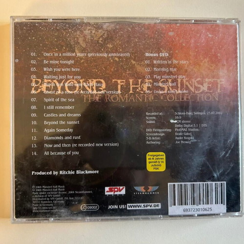 Blackmore's Night Beyond the Sunset CD like new with Bonus DVD