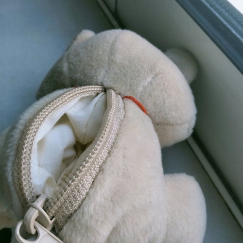 Plush wallet key holder like new