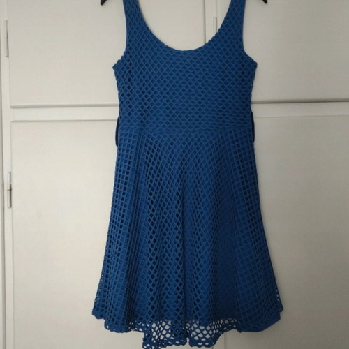 Paranoia mini dress like new, blue with mesh, size M
