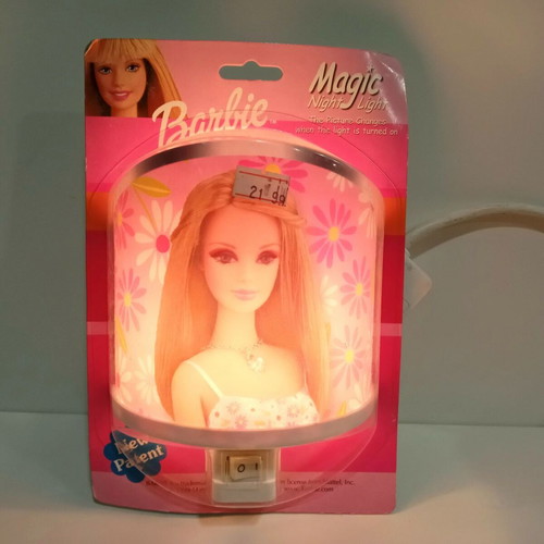 Mattel Barbie night light 1999 new European power 230V-50Hz