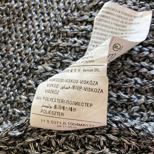 Summer asymmetrical knitted cardigan like new, grey