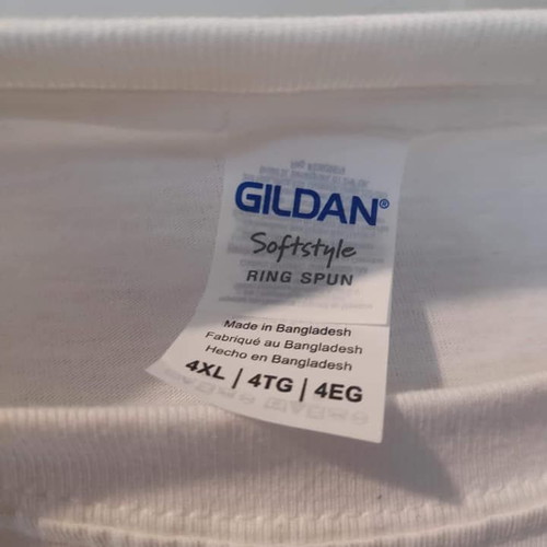 T-shirt Daddy's Love νέα αφόρετη βαμβακερή μπλούζα 4XL λευκή