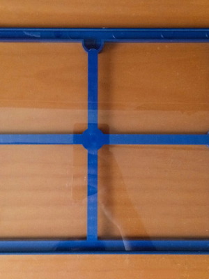 Large Blue Plastic Wall Frame like new, 24x30cm