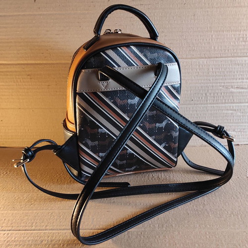 Axel girl backpack bag used, tan and black