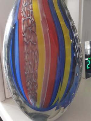 Murano vase vintage Italian 1950 to 1980 like new