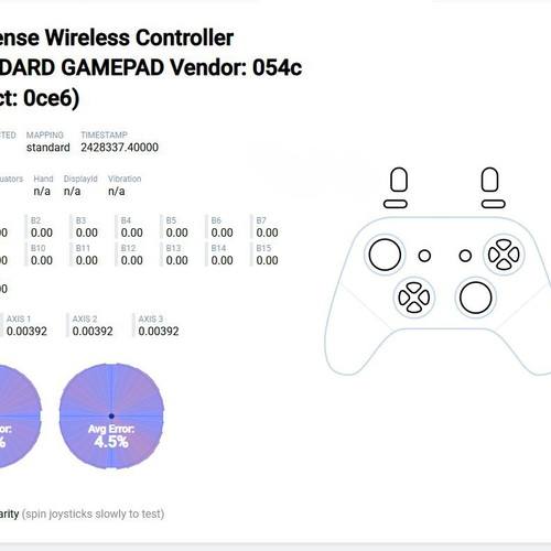 Sony PlayStation 5 DualSense controller with TMR hall effect sticks and new battery