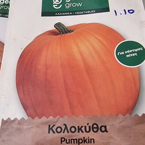 Seed packets new, barrel pumpkin, watermelon, melon