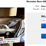  *RARE* MERCEDES BENZ 450 SEL (W11) / REVELL / 1:18 - Astral Silver / DIECAST 