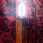  Φωτιστικό Δαπέδου από μασίφ bio ξύλο Ελιάς - χειροποίητη (Handmade Floor lamp from bio olive tree)