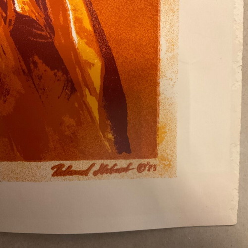 Silk screen print 1983 new, printed by Roland machine at Drupa