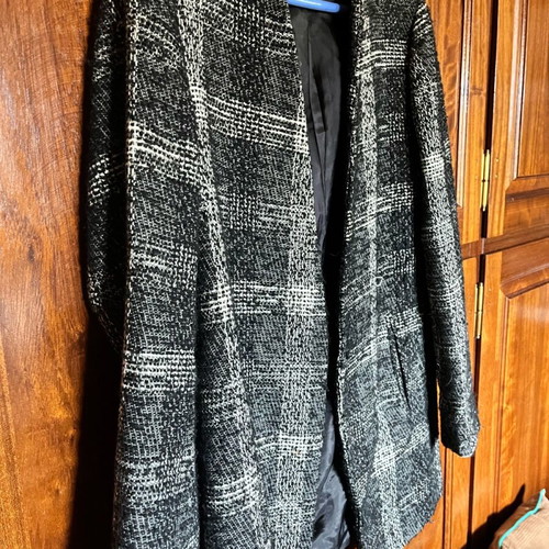 Zara checked jacket like new, black and white, size M