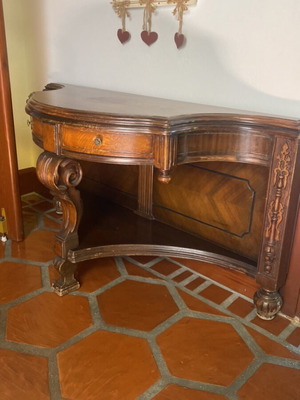 Entry console used, wooden